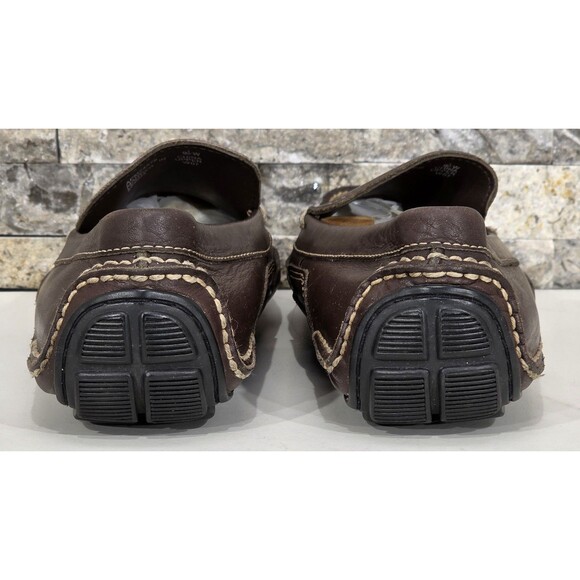 Rockport Leather Moccasin Loafers Driving Moc Brown Slip On Washable Men\'s 9.5 W main image 11